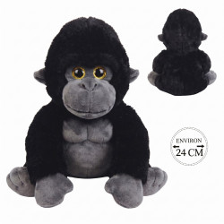 Peluche Gorille Assis 24cm