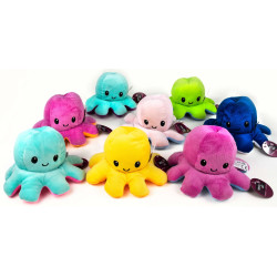 Peluche Pieuvre Réversible 20cm