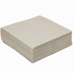 Serviette en Papier Unie Grège