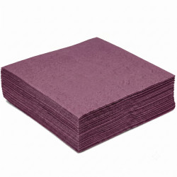 Serviette en Papier Unie Prune