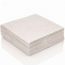 Serviette en Papier Unie Blanc 40 Pièces