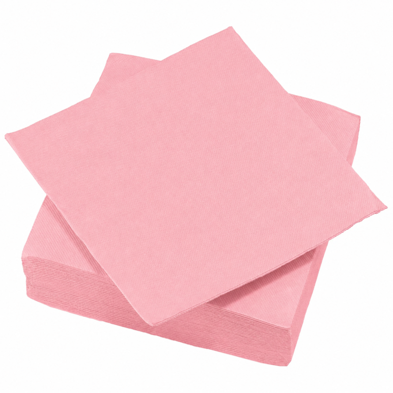 Serviette en Papier Unie Petale 40 Pièces