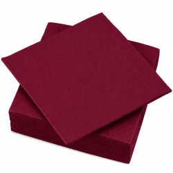 Serviette en Papier Unie Bordeaux