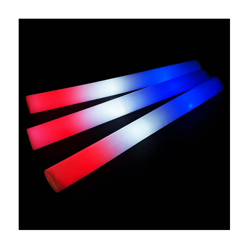 Bâton Mousse Lumineux Tricolore 47cm