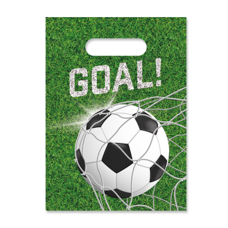 Sacs Cadeaux En Papier Anniversaire Foot - 6 Pièces