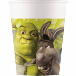 Gobelets En Carton Anniversaire Shrek - 8 Pièces
