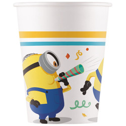 Gobelets En Carton Anniversaire Minions - 8 Pièces