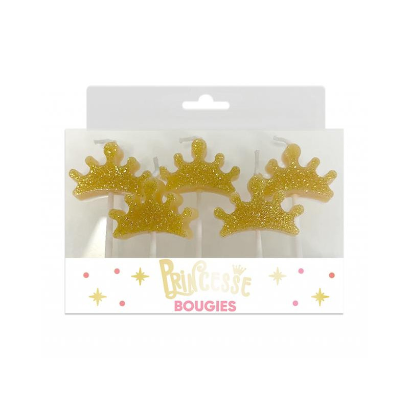 Bougies Pics Princesse 5 Pièces
