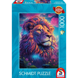 Puzzle Lion Majesté Coloré,...