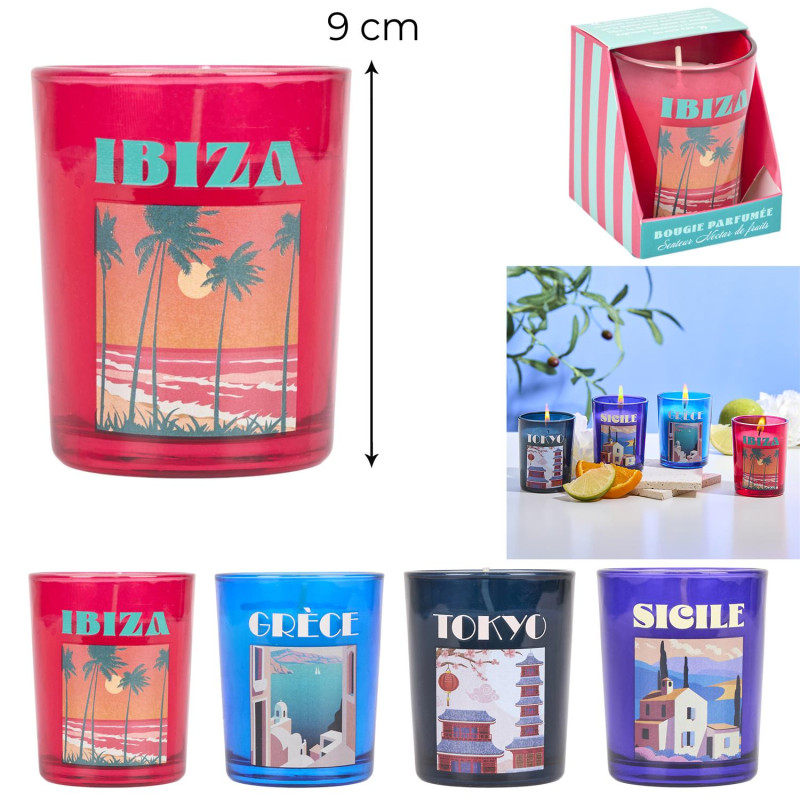 Bougie Parfumée Verre Voyage Grand Modèle