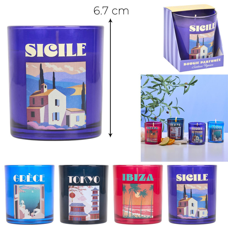 Bougie Parfumée Verre Voyage Petit Modèle