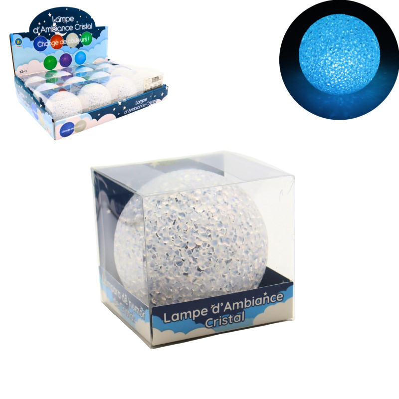 Lampe d'Ambiance Cristal Boule 8cm