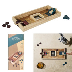 Jeu de Lancer de Jetons en Bois