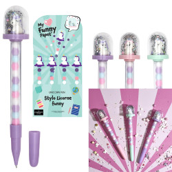 Stylo Funny Licorne Paillette