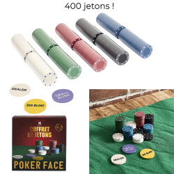 Coffret 400 Jetons de Poker