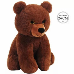 Peluche Ours Brun Assis 24cm