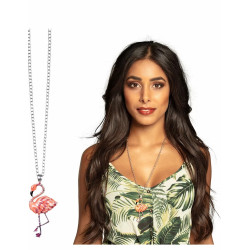 Collier Métal Flamant Rose