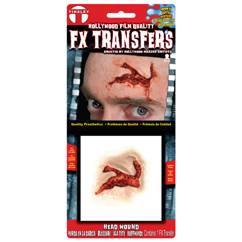 Blessures 3D Blessure à la Tête FX Transfert
