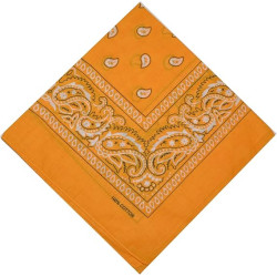 Bandana Style Cachemire Orange Clair