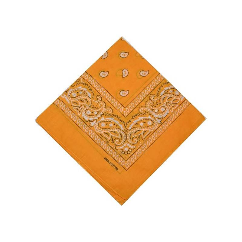 Bandana Style Cachemire Orange Clair