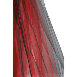 Jupe Longue En Tulle Noir Et Rouge