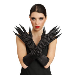 Gants Longs Noir De...