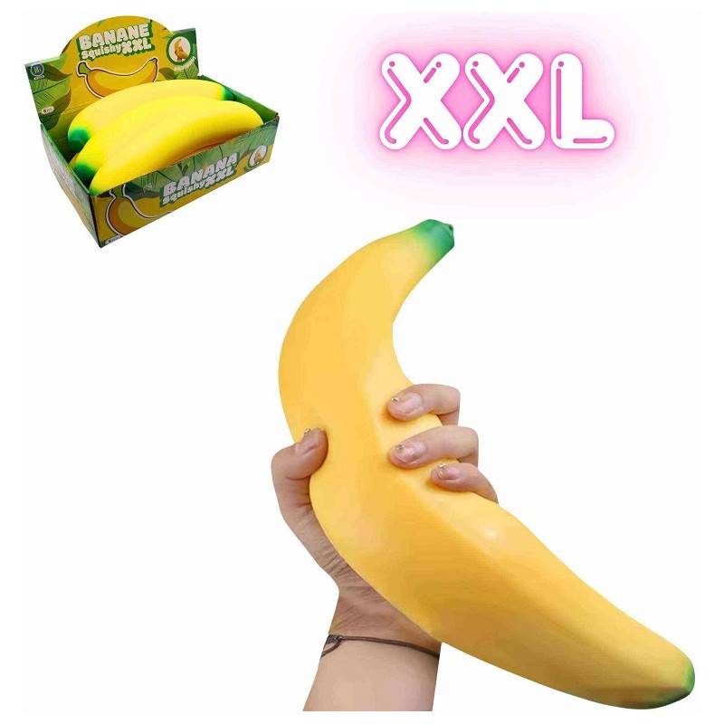 Squishy Anti Stress Banane XXL 37cm