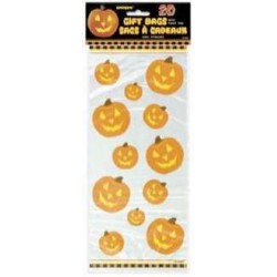 Sachet à bonbons Décor Citrouille 20 pièces