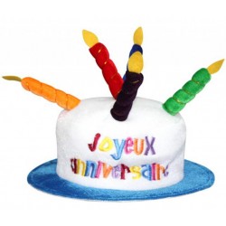 Chapeau Bougie Joyeux Anniversaire