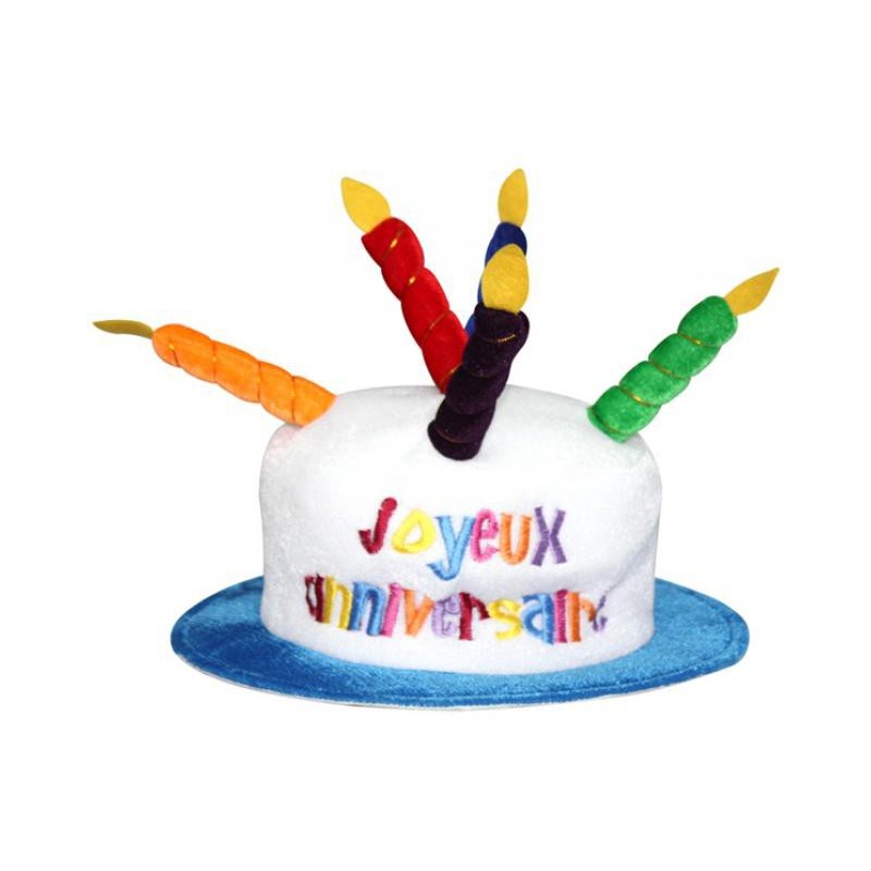 Chapeau Bougie Joyeux Anniversaire