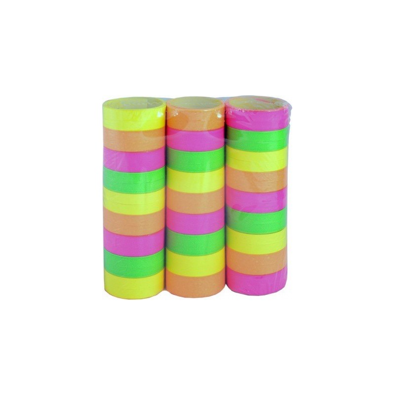 Serpentins Fluo 3 Rouleaux