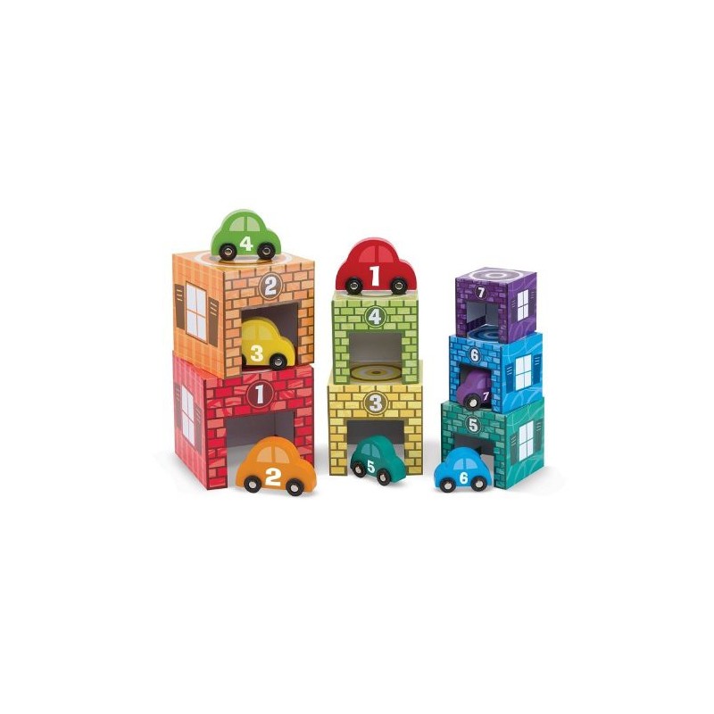 Empilage et Tri de Couleur Garage et Voitures - Melissa & Doug