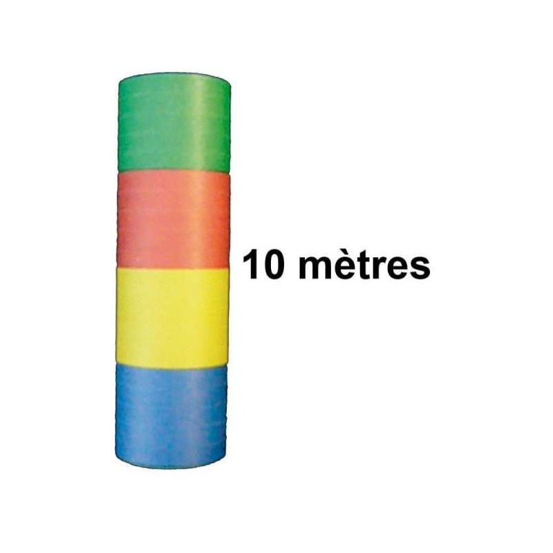 Serpentins Papier 4 Couleurs 4 Mètres