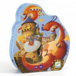 Puzzle Vaillant et les dragons 54 pièces - Djeco