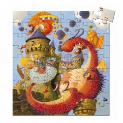 Puzzle Vaillant et les dragons 54 pièces - Djeco