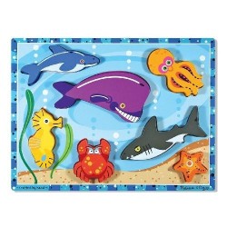 Puzzle à Encastrements Les Animaux de la Mer - Melissa And Doug