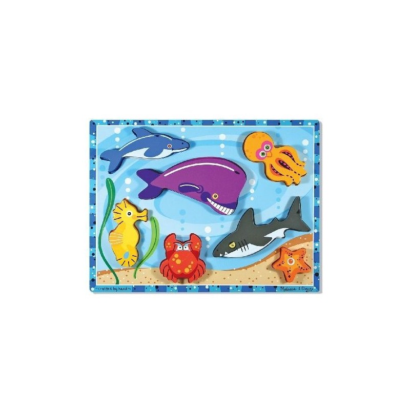 Puzzle à Encastrements Les Animaux de la Mer - Melissa And Doug