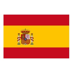 Drapeau Espagne polyester 30/45cm - patriote - supporter pas cher