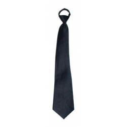 Cravate Tissu Unie Noire 46 cm 