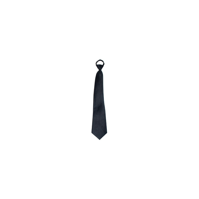 Cravate Tissu Unie Noire 46 cm 