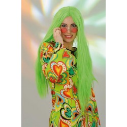 Perruque Hippie Kelly Verte Fluo