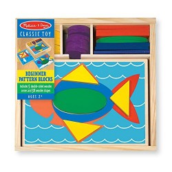 Blocs Reconnaissance Des Motifs avec 5 Plaques Double Face - Melissa and Doug 