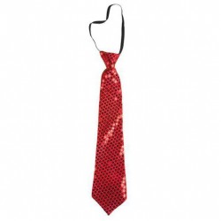 Cravate Sequins Rouge