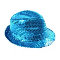 Chapeau Borsalino Sequins Turquoise