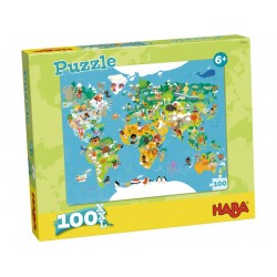 Puzzle Carte du Monde 100 Pièces - Haba