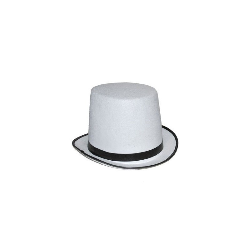 Chapeau Haute Forme Blanc 