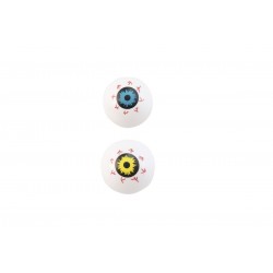 Lot de 8 Balles Décor Yeux Couleurs Assorties 