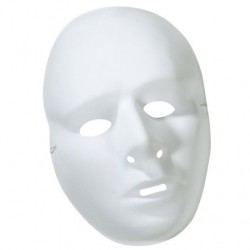 Masque Blanc Homme à Décorer