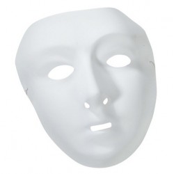 Masque Blanc à Décorer Femme