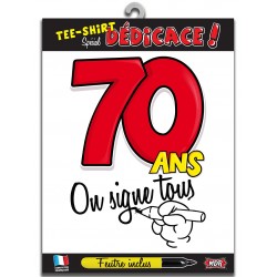 Tee Shirt On Signe Tous 70 Ans